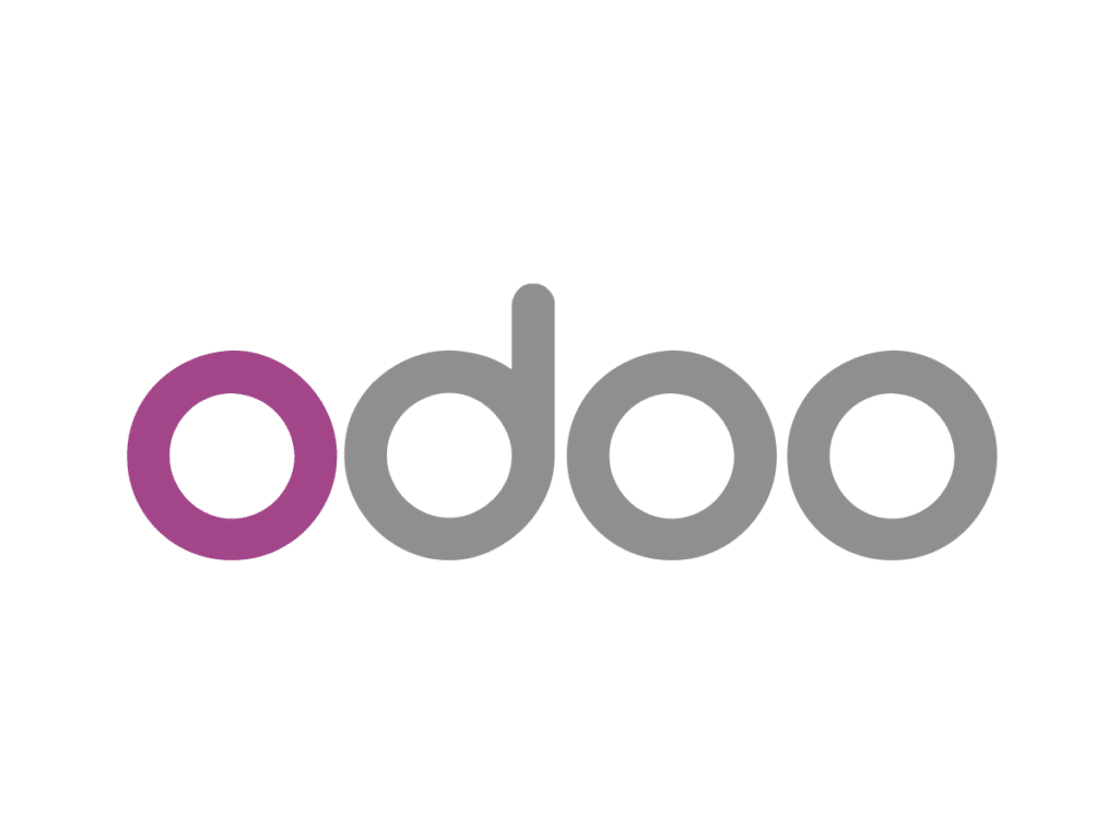 Logo van Odoo, een ERP-systeem.
